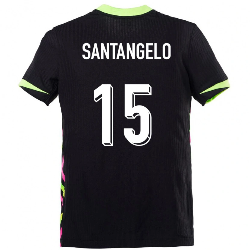 Danxen Mænd Australien Marco Santangelo #15 Mørkeblå Udebane Spillertrøjer 24-26 Trøje T-Shirt