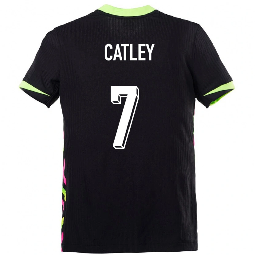 Danxen Mænd Australien Stephanie Catley #7 Mørkeblå Udebane Spillertrøjer 24-26 Trøje T-Shirt