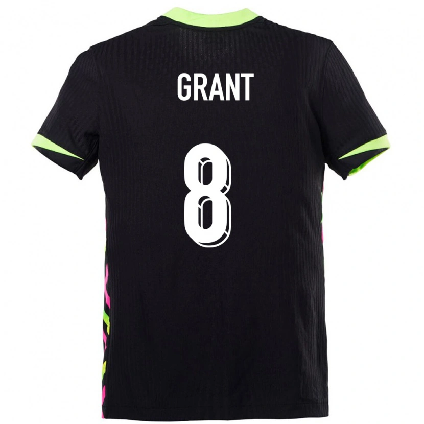 Danxen Mænd Australien Charlotte Grant #8 Mørkeblå Udebane Spillertrøjer 24-26 Trøje T-Shirt
