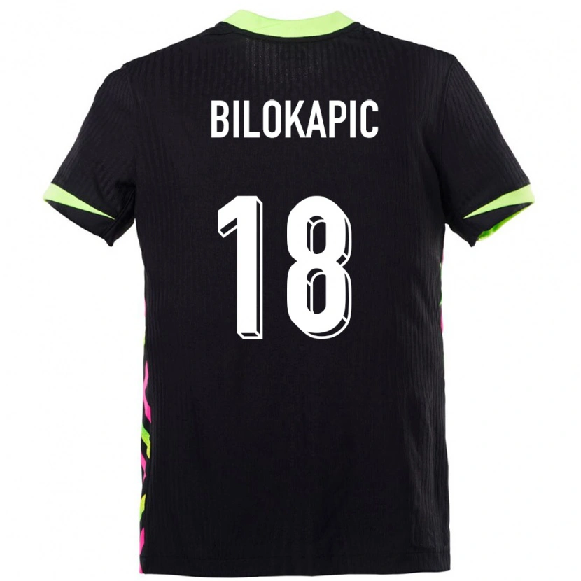 Danxen Mænd Australien Nicholas Bilokapic #18 Mørkeblå Udebane Spillertrøjer 24-26 Trøje T-Shirt