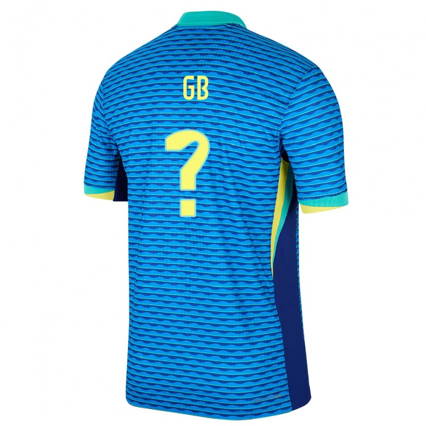 Danxen Mænd Brasilien Gb #0 Blå Udebane Spillertrøjer 24-26 Trøje T-Shirt
