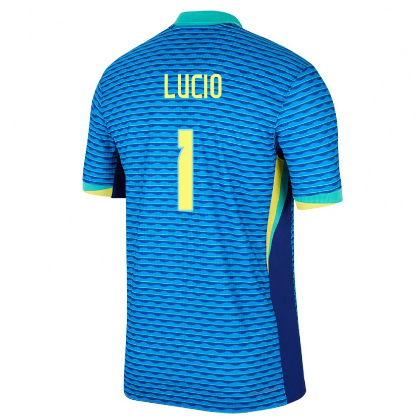 Danxen Mænd Brasilien João Lucio #1 Blå Udebane Spillertrøjer 24-26 Trøje T-Shirt
