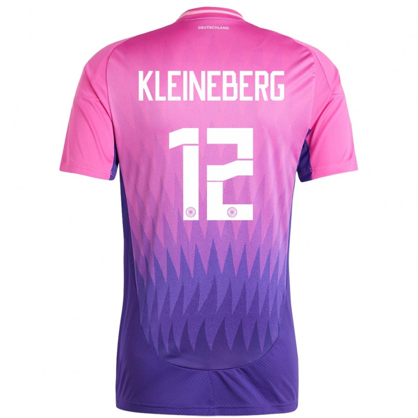 Danxen Mænd Tyskland Philip Kleineberg #12 Pink Lilla Udebane Spillertrøjer 24-26 Trøje T-Shirt