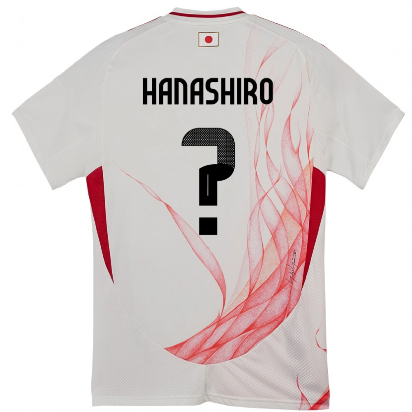 Danxen Mænd Japan Rinto Hanashiro #0 Hvid Udebane Spillertrøjer 24-26 Trøje T-Shirt