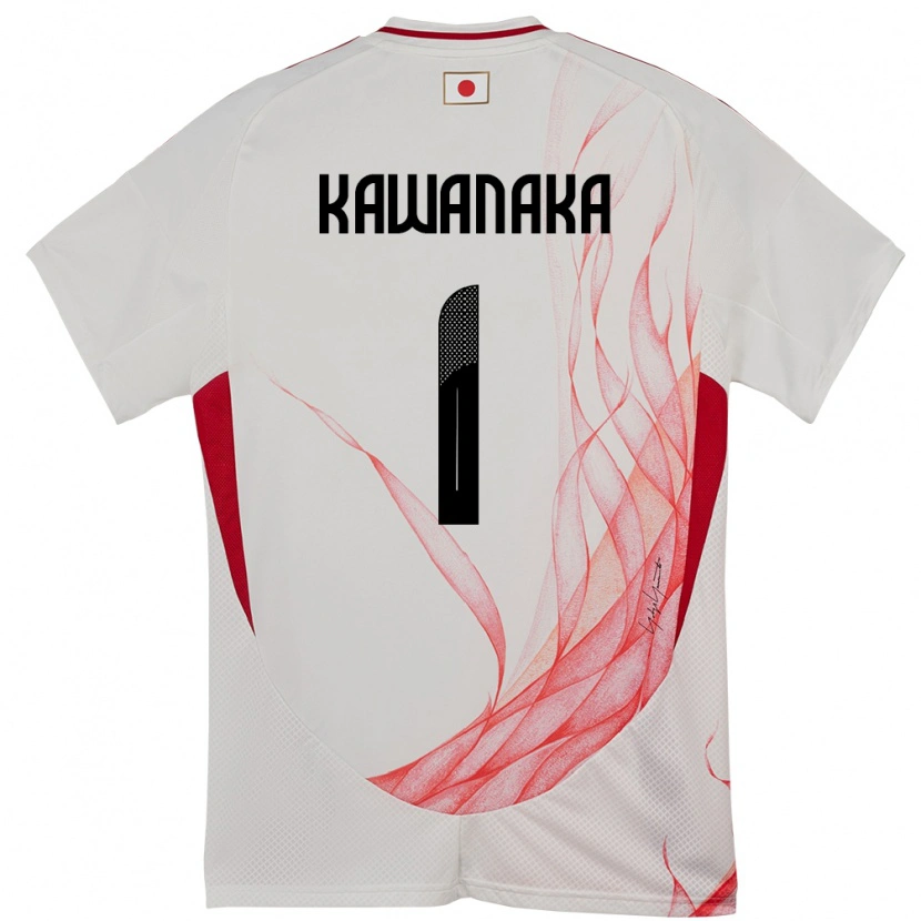 Danxen Mænd Japan Aoto Kawanaka #1 Hvid Udebane Spillertrøjer 24-26 Trøje T-Shirt