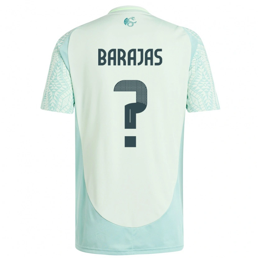 Danxen Mænd Mexico Fidel Barajas #0 Linen Grøn Udebane Spillertrøjer 24-26 Trøje T-Shirt