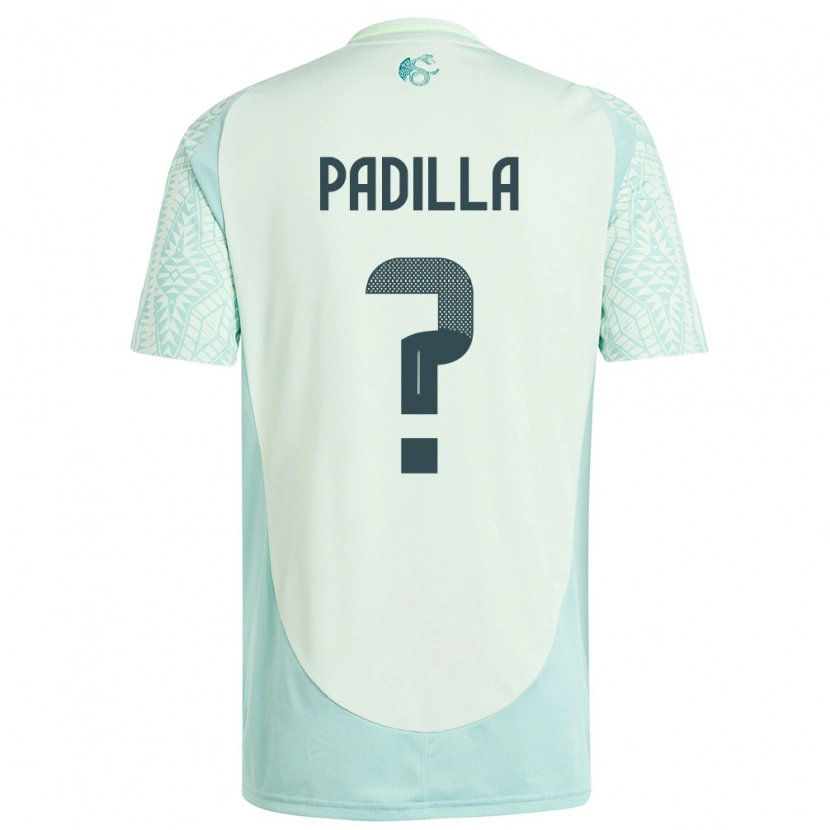 Danxen Mænd Mexico Yael Padilla #0 Linen Grøn Udebane Spillertrøjer 24-26 Trøje T-Shirt