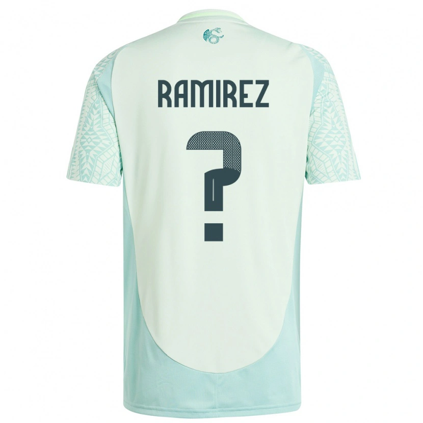 Danxen Mænd Mexico Diego Ramirez #0 Linen Grøn Udebane Spillertrøjer 24-26 Trøje T-Shirt