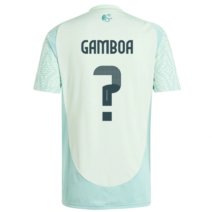 Danxen Mænd Mexico Luis Gamboa #0 Linen Grøn Udebane Spillertrøjer 24-26 Trøje T-Shirt