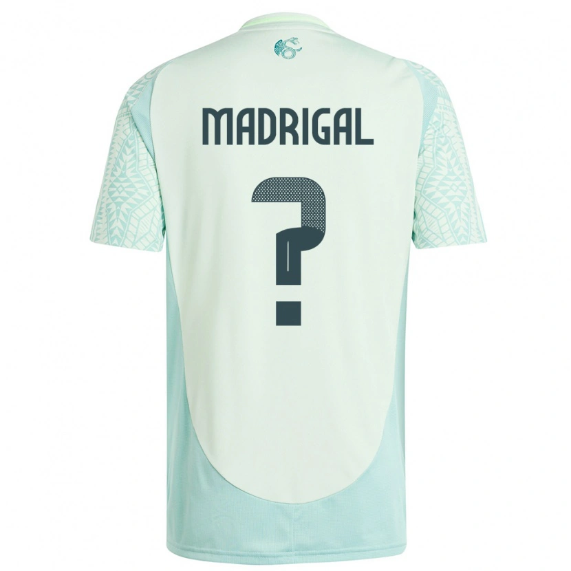 Danxen Mænd Mexico David Madrigal #0 Linen Grøn Udebane Spillertrøjer 24-26 Trøje T-Shirt