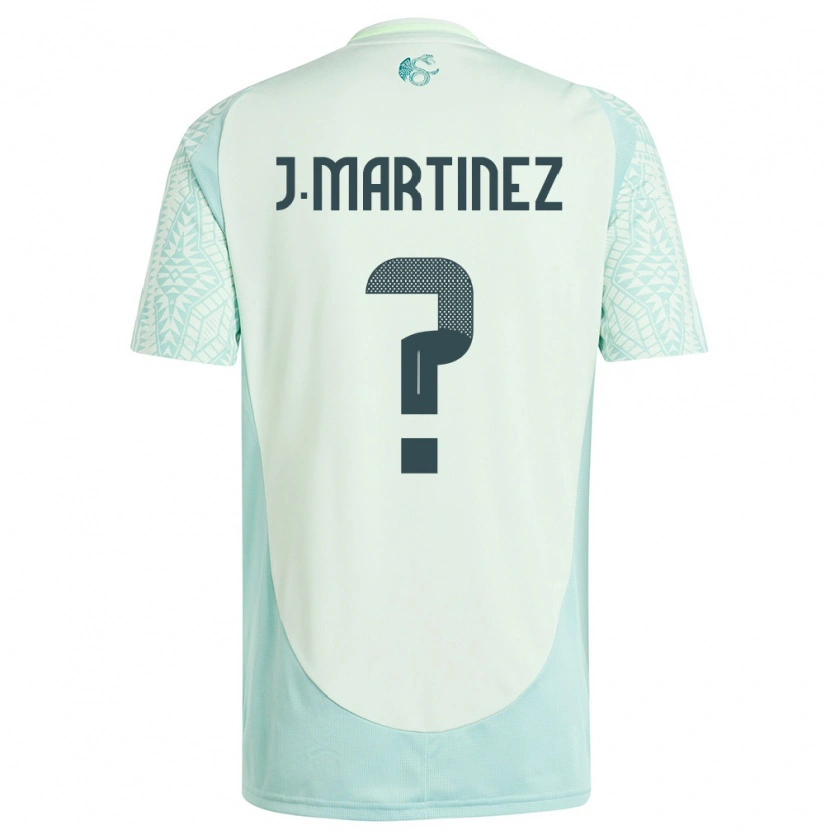 Danxen Mænd Mexico Juan Martínez #0 Linen Grøn Udebane Spillertrøjer 24-26 Trøje T-Shirt
