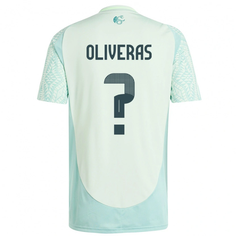 Danxen Mænd Mexico Robert Oliveras #0 Linen Grøn Udebane Spillertrøjer 24-26 Trøje T-Shirt