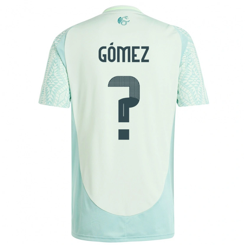 Danxen Mænd Mexico Xavier Gómez #0 Linen Grøn Udebane Spillertrøjer 24-26 Trøje T-Shirt