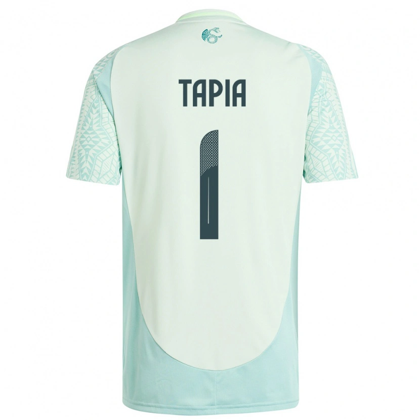 Danxen Mænd Mexico Fernando Tapia #1 Linen Grøn Udebane Spillertrøjer 24-26 Trøje T-Shirt