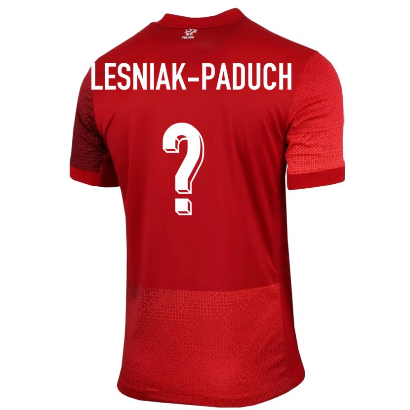 Danxen Mænd Polen Nikodem Lesniak-Paduch #0 Rød Udebane Spillertrøjer 24-26 Trøje T-Shirt