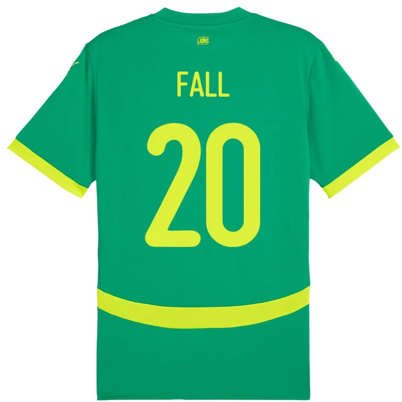 Danxen Mænd Senegal Korka Fall #20 Grøn Udebane Spillertrøjer 24-26 Trøje T-Shirt