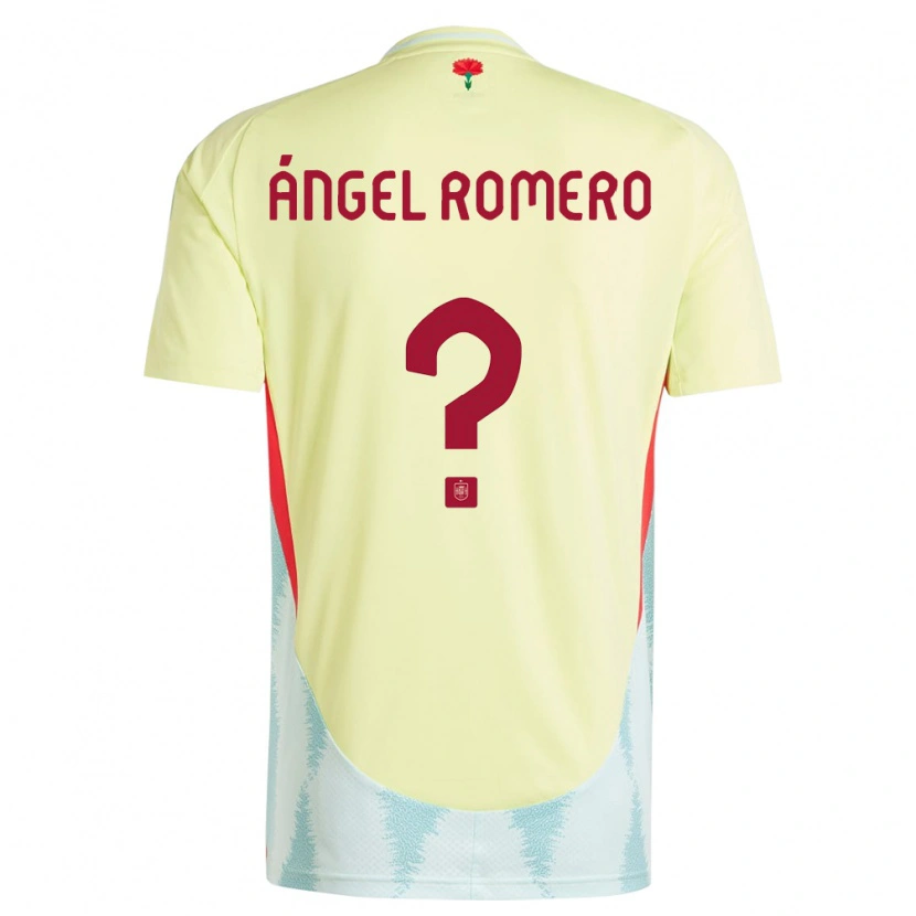 Danxen Mænd Spanien Miguel Ángel Romero #0 Gul Udebane Spillertrøjer 24-26 Trøje T-Shirt