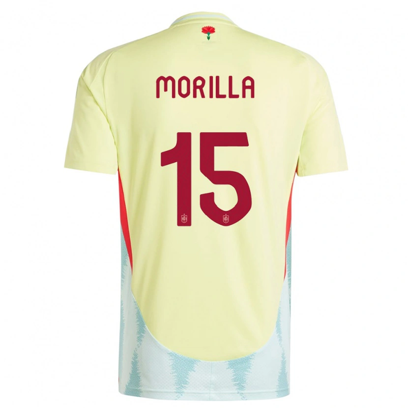 Danxen Mænd Spanien Jairo Morilla #15 Gul Udebane Spillertrøjer 24-26 Trøje T-Shirt