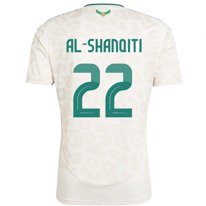 Danxen Mænd Saudi-Arabien Hamed Al-Shanqiti #22 Hvid Udebane Spillertrøjer 24-26 Trøje T-Shirt