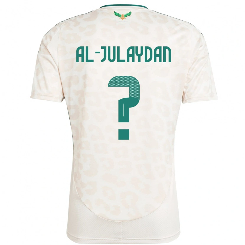 Danxen Mænd Saudi-Arabien Ahmed Al-Julaydan #0 Hvid Udebane Spillertrøjer 24-26 Trøje T-Shirt