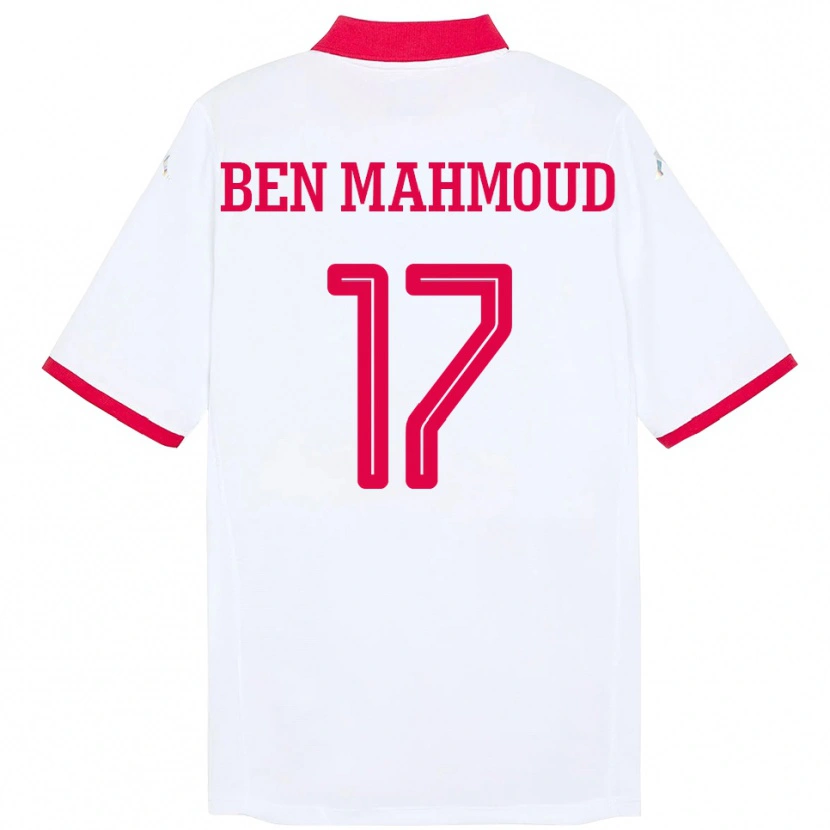 Danxen Mænd Tunesien Yessine Ben Mahmoud #17 Hvid Udebane Spillertrøjer 24-26 Trøje T-Shirt