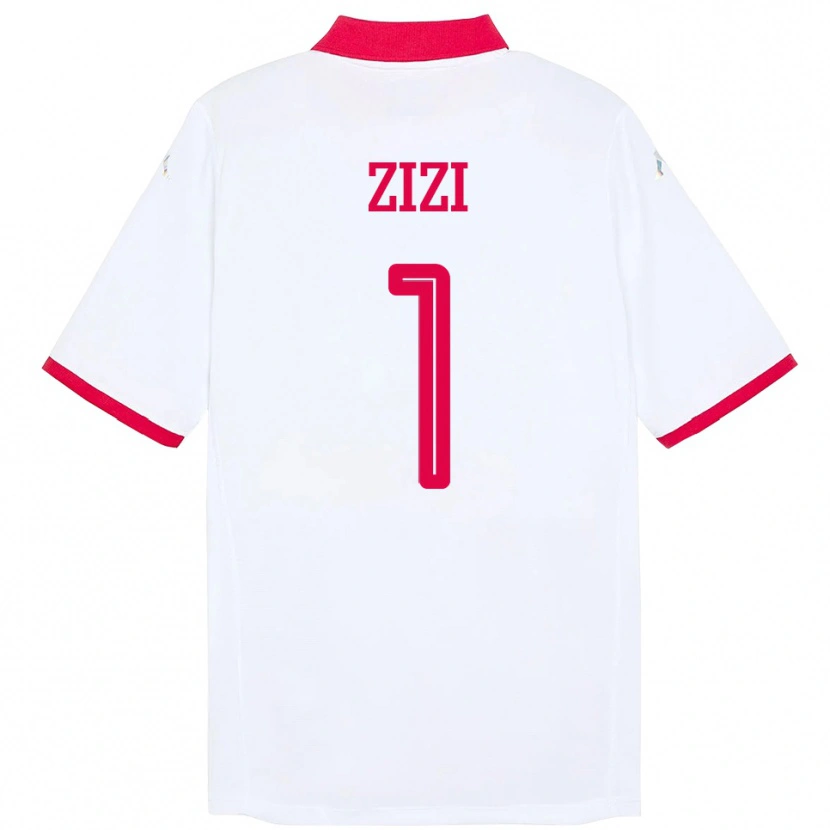 Danxen Mænd Tunesien Nesrine Zizi #1 Hvid Udebane Spillertrøjer 24-26 Trøje T-Shirt