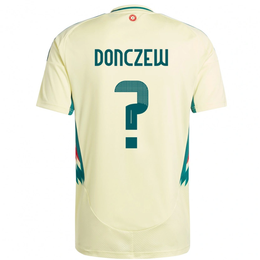 Danxen Mænd Wales Axel Donczew #0 Beige Gul Udebane Spillertrøjer 24-26 Trøje T-Shirt