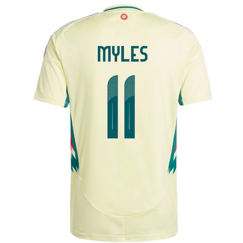 Danxen Mænd Wales Elliot Myles #11 Beige Gul Udebane Spillertrøjer 24-26 Trøje T-Shirt