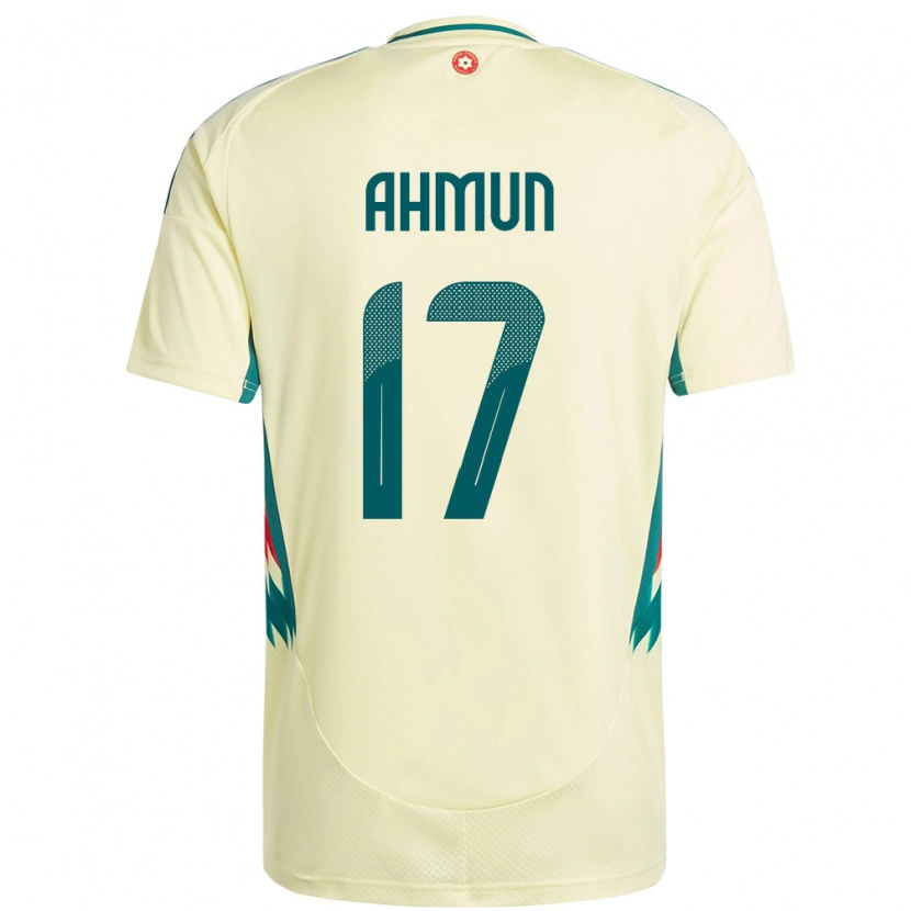 Danxen Mænd Wales Ben Ahmun #17 Beige Gul Udebane Spillertrøjer 24-26 Trøje T-Shirt
