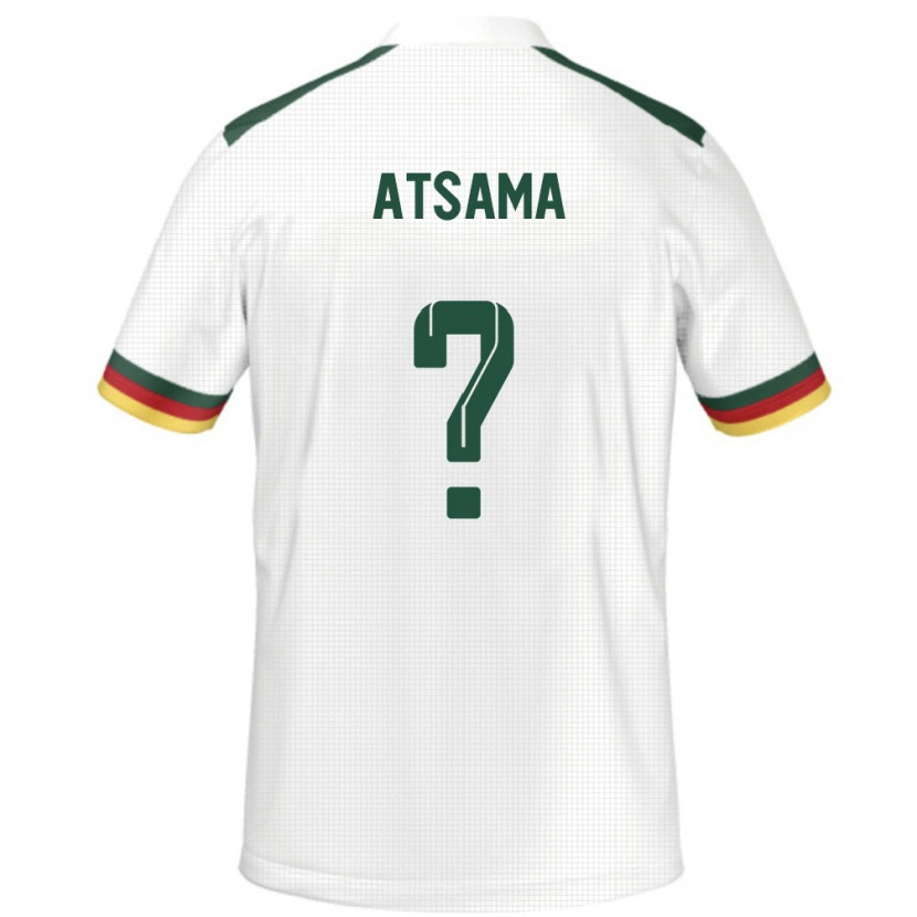 Danxen Mænd Cameroun Franck Atsama #0 Hvid Udebane Spillertrøjer 24-26 Trøje T-Shirt