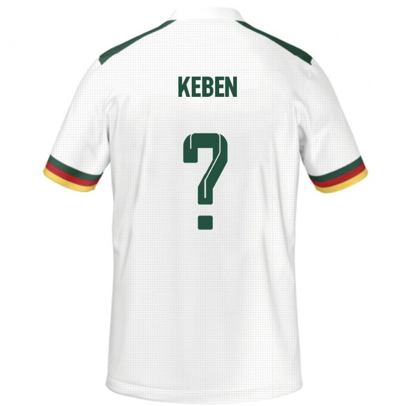 Danxen Mænd Cameroun Kévin Keben #0 Hvid Udebane Spillertrøjer 24-26 Trøje T-Shirt