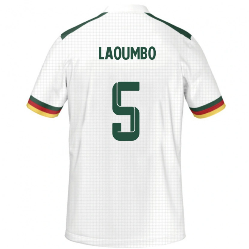 Danxen Mænd Cameroun Bere Laoumbo #5 Hvid Udebane Spillertrøjer 24-26 Trøje T-Shirt