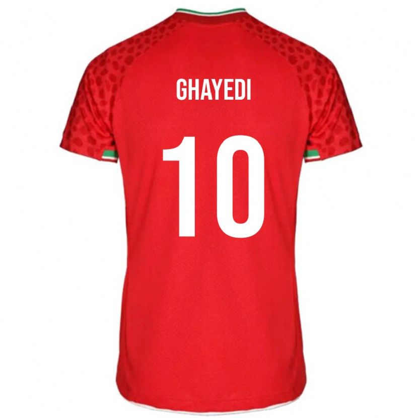 Danxen Mænd Iran Mehdi Ghayedi #10 Rød Udebane Spillertrøjer 24-26 Trøje T-Shirt