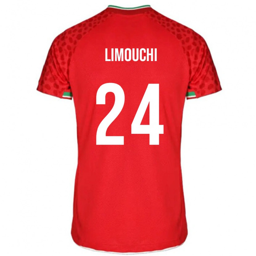 Danxen Mænd Iran Mehdi Limouchi #24 Rød Udebane Spillertrøjer 24-26 Trøje T-Shirt