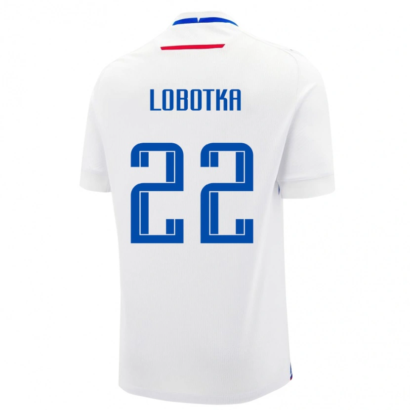 Danxen Mænd Slovakiet Stanislav Lobotka #22 Hvid Udebane Spillertrøjer 24-26 Trøje T-Shirt