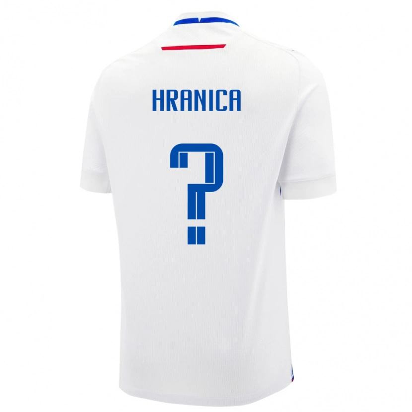 Danxen Mænd Slovakiet Timotej Hranica #0 Hvid Udebane Spillertrøjer 24-26 Trøje T-Shirt