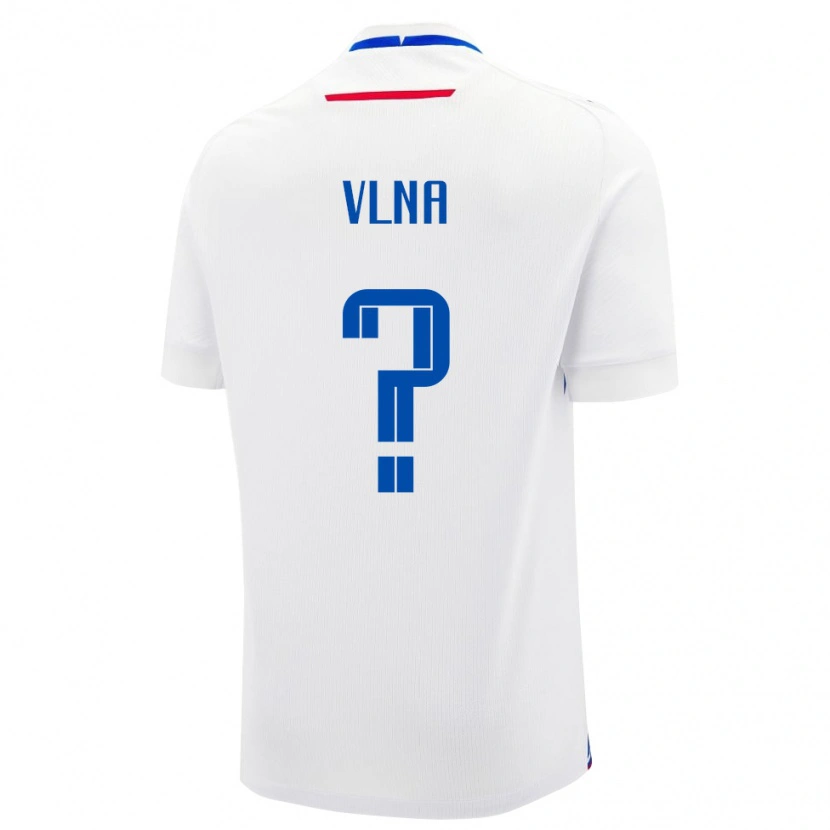 Danxen Mænd Slovakiet Simon Vlna #0 Hvid Udebane Spillertrøjer 24-26 Trøje T-Shirt