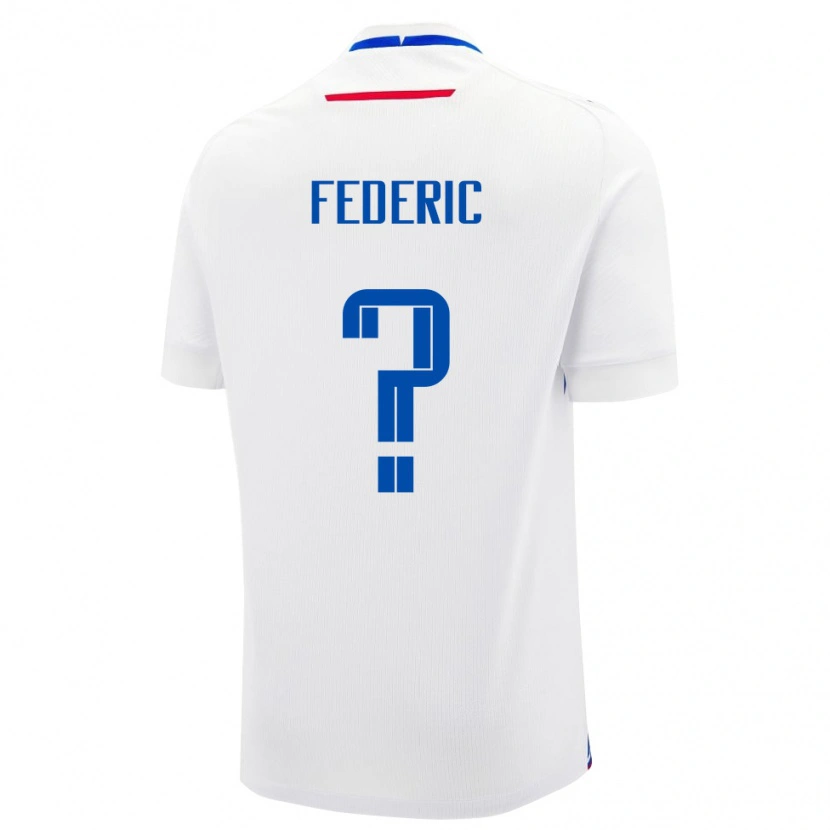 Danxen Mænd Slovakiet Filip Federic #0 Hvid Udebane Spillertrøjer 24-26 Trøje T-Shirt