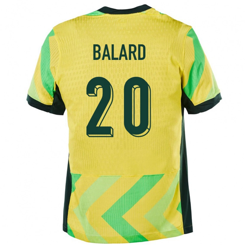 Danxen Kvinder Australien Max Balard #20 Gylden Hjemmebane Spillertrøjer 24-26 Trøje T-Shirt