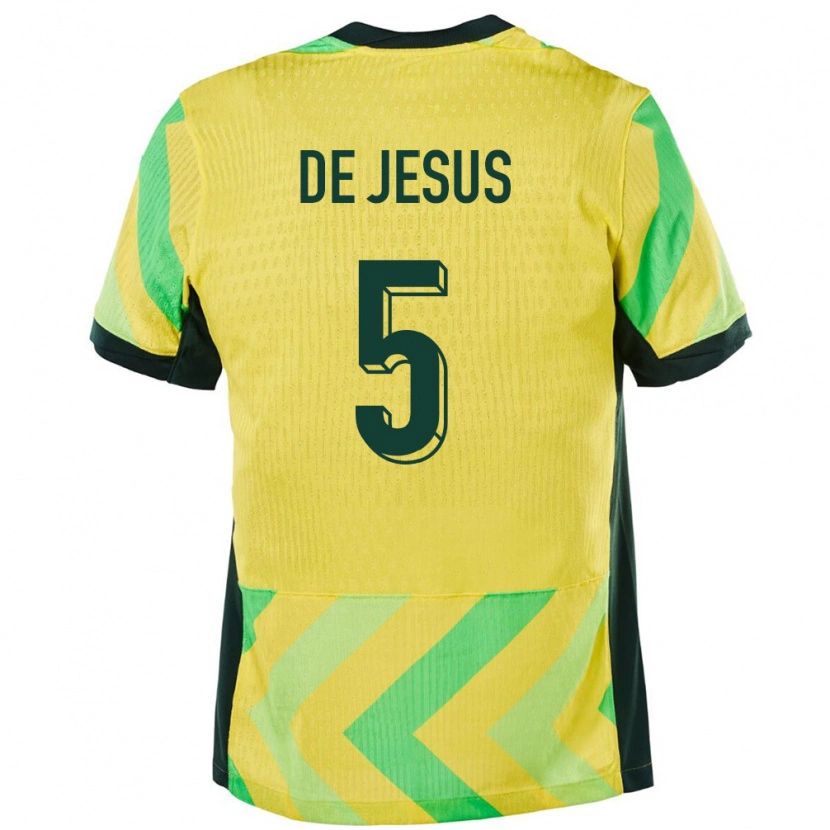 Danxen Kvinder Australien Zac De Jesus #5 Gylden Hjemmebane Spillertrøjer 24-26 Trøje T-Shirt