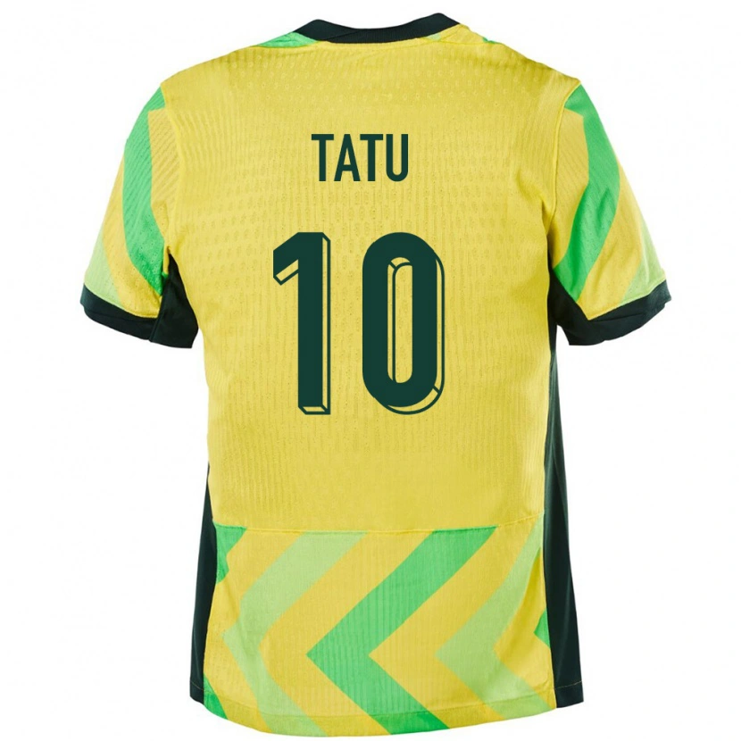 Danxen Kvinder Australien Amlani Tatu #10 Gylden Hjemmebane Spillertrøjer 24-26 Trøje T-Shirt