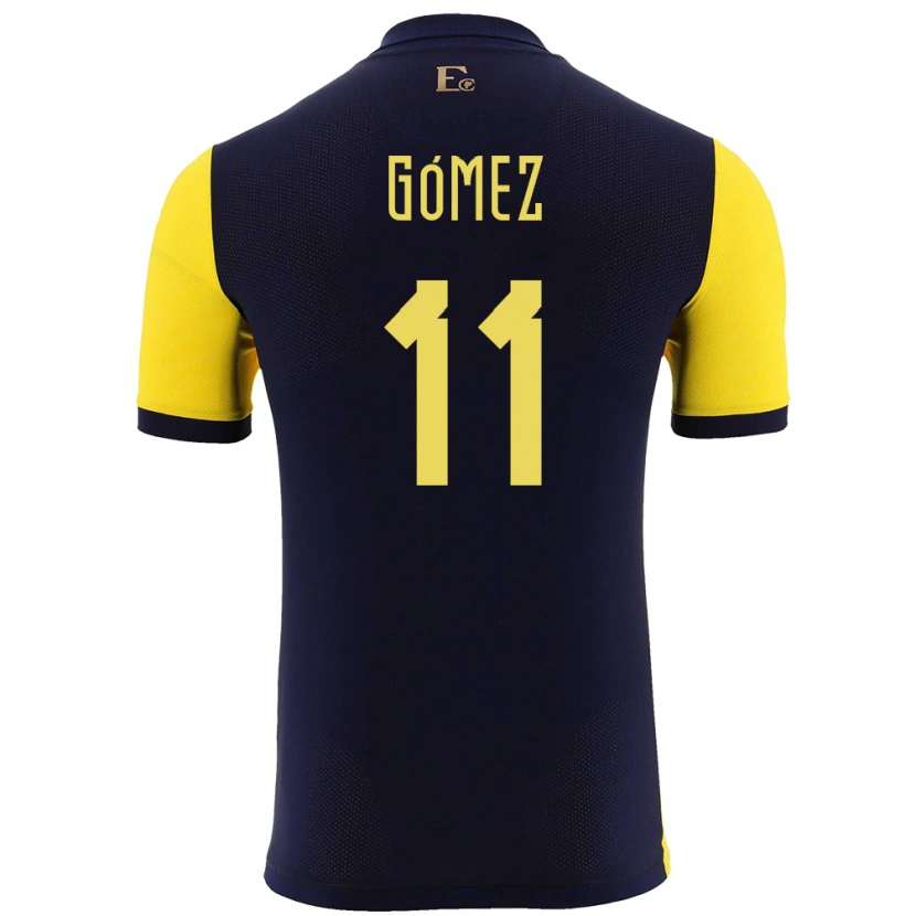 Danxen Kvinder Ecuador Jandry Gómez #11 Gul Hjemmebane Spillertrøjer 24-26 Trøje T-Shirt