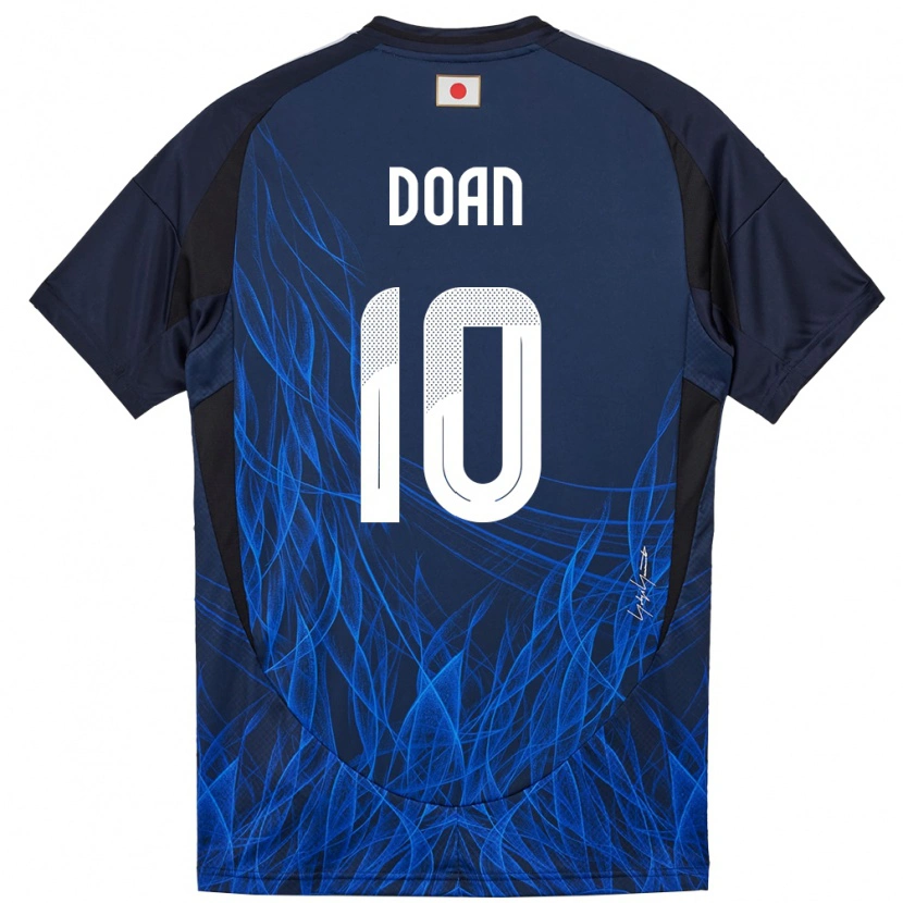 Danxen Kvinder Japan Ritsu Doan #10 Mørkeblå Hjemmebane Spillertrøjer 24-26 Trøje T-Shirt