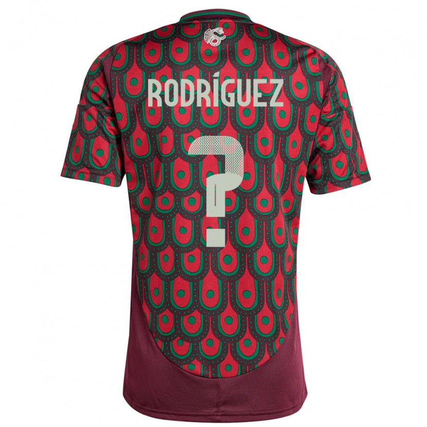 Danxen Kvinder Mexico Ángel Rodríguez #0 Rødbrun Hjemmebane Spillertrøjer 24-26 Trøje T-Shirt