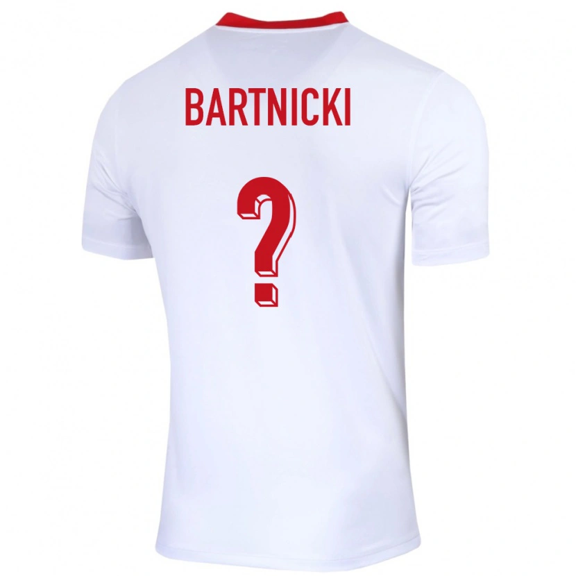 Danxen Kvinder Polen Piotr Bartnicki #0 Hvid Hjemmebane Spillertrøjer 24-26 Trøje T-Shirt