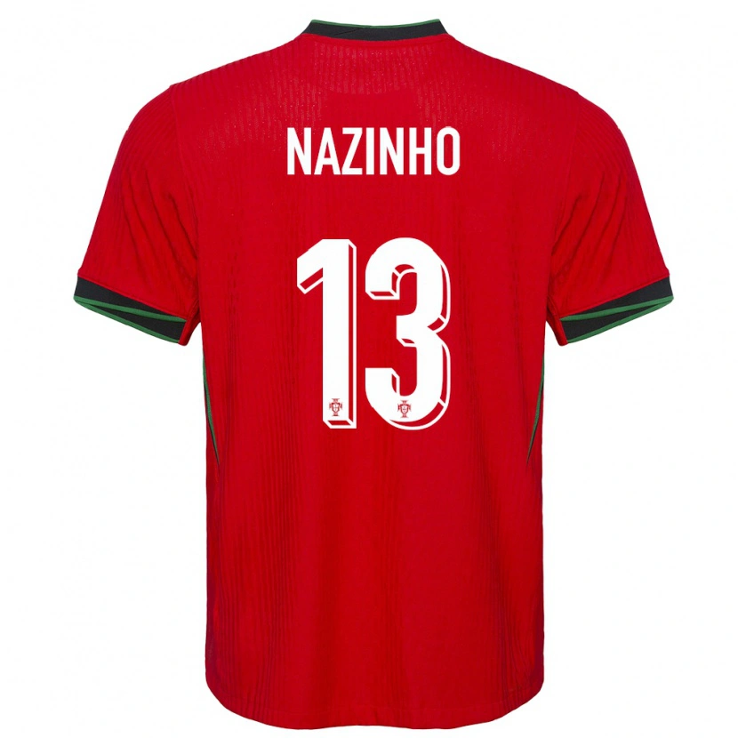 Danxen Kvinder Portugal Nazinho #13 Rød Hjemmebane Spillertrøjer 24-26 Trøje T-Shirt