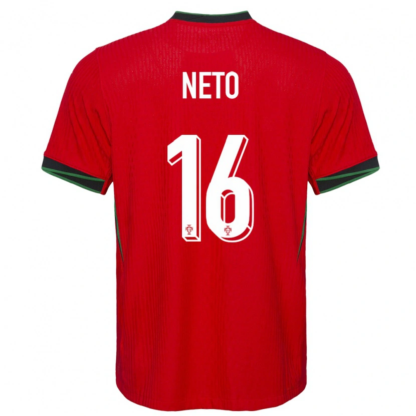 Danxen Kvinder Portugal Martim Neto #16 Rød Hjemmebane Spillertrøjer 24-26 Trøje T-Shirt