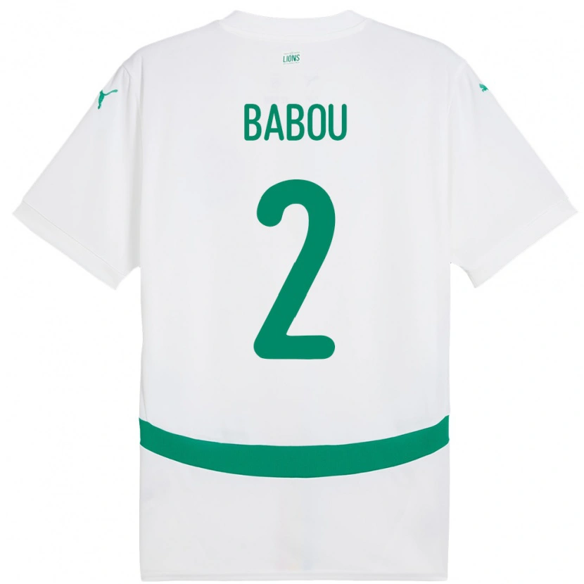 Danxen Kvinder Senegal Marieme Babou #2 Hvid Hjemmebane Spillertrøjer 24-26 Trøje T-Shirt