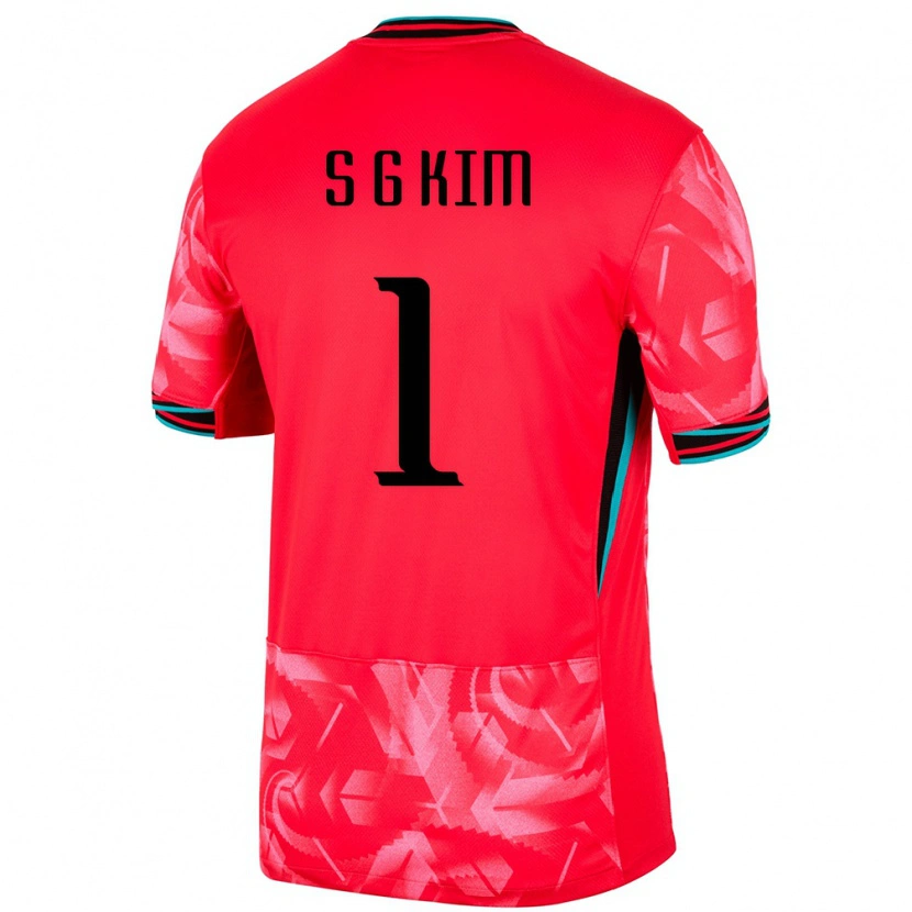 Danxen Kvinder Sydkorea Seung-Gyu Kim #1 Rød Hjemmebane Spillertrøjer 24-26 Trøje T-Shirt