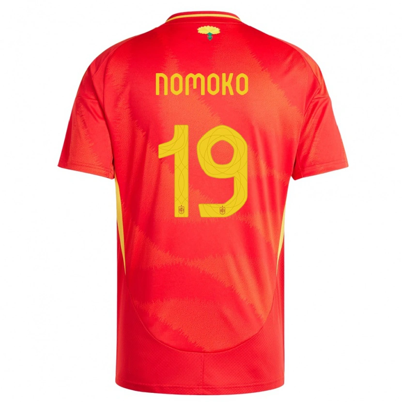 Danxen Kvinder Spanien Sama Nomoko #19 Rød Hjemmebane Spillertrøjer 24-26 Trøje T-Shirt